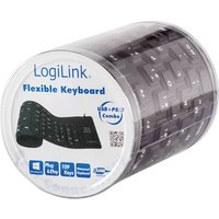 logilink-tastatur-usb-ps-2-flexibel-wasserfest-schwarz