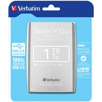 Verbatim Portables Festplattenlaufwerk Store 'n' Go USB 3.0, 1 TB, Silber